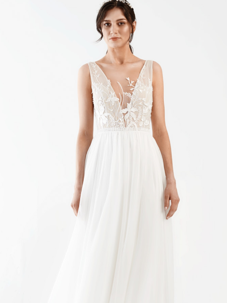 Brautkleid Gardenia vom Hersteller RINA COSSACK, Brautmodengeschäft The One aus Fulda